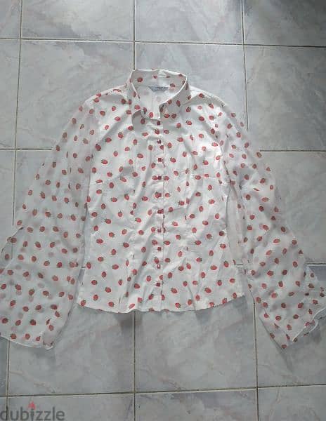 strawberry print shirt silk s to xL 4
