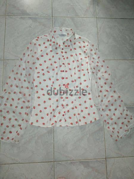 strawberry print shirt silk s to xL 8