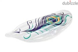 Bestway Inflatable Multicolor Peacock Feather Lounge Pool Float 189x79