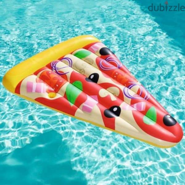 Bestway Inflatable Multicolor Pizza Lounge Pool Float 188 x 130 cm 1