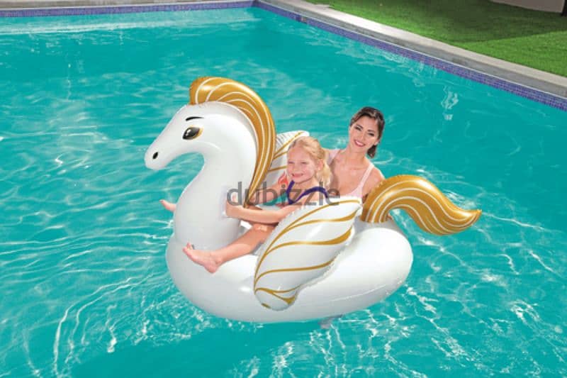 Bestway Inflatable Pegasus Shaped Swimming Pool Rider 2