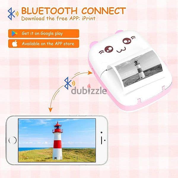 Mini Portable Wireless Bluetooth Pocket Thermal Printers 2