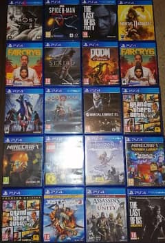 biggest collection of used Ps5 and PS4 CD org.