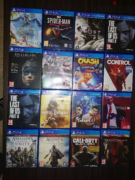 biggest collection of used Ps5 and PS4 CD org. 2