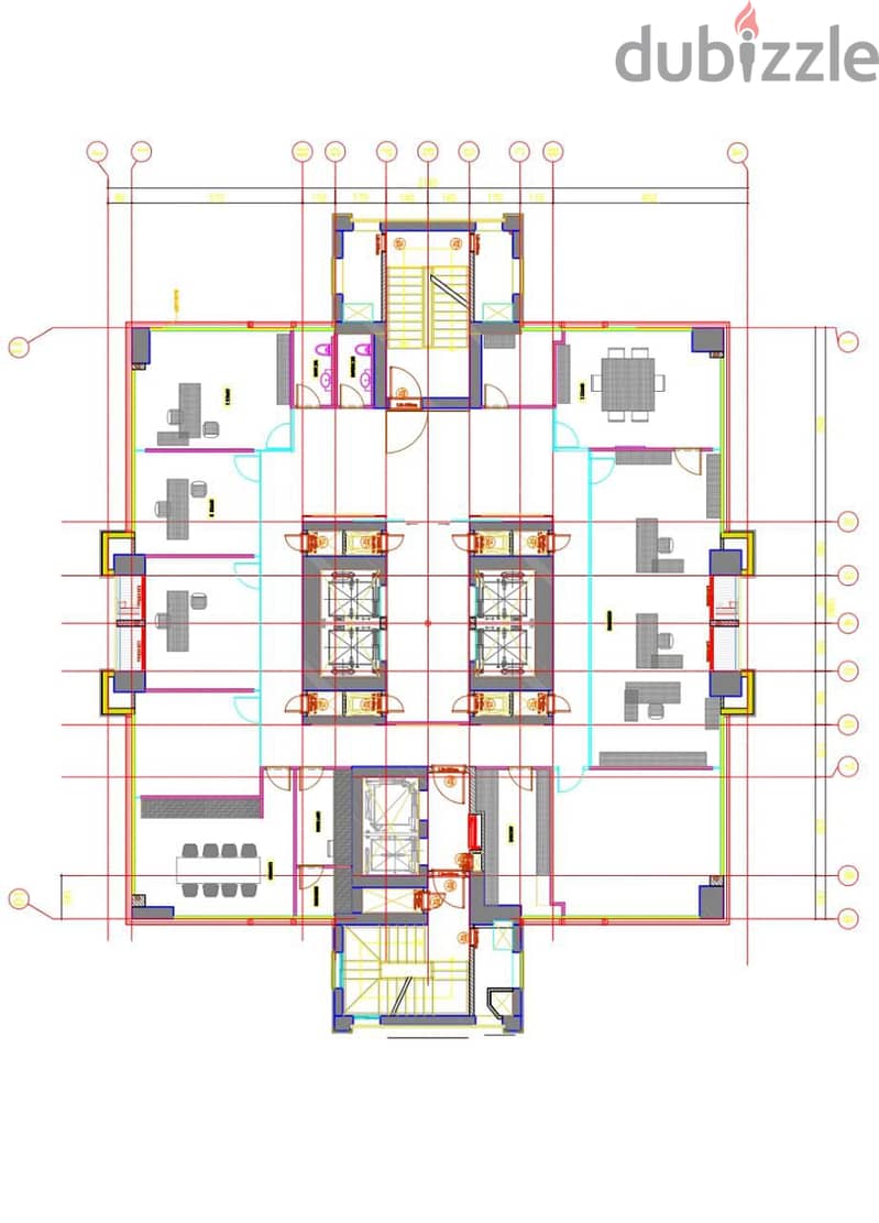 AH23-1845 Luxurious office for rent in sin el fil 500 m2, $8,750 cash 0