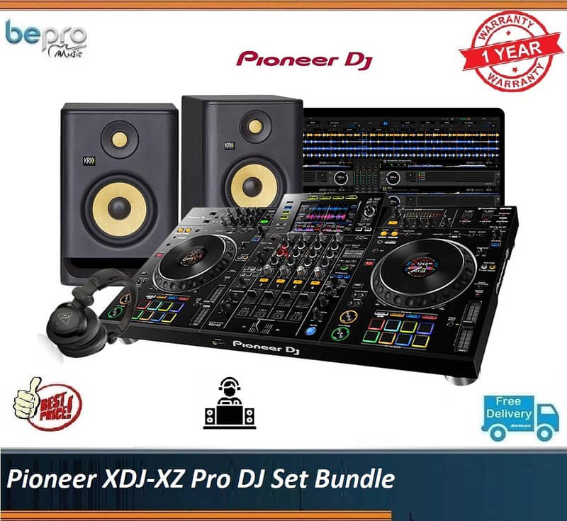 Pioneer XDJ-XZ Club, XDJXZ USB Pro DJ Set Bundle 0