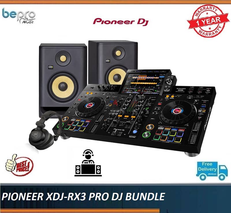 Pioneer XDJ-RX3 Pro DJ Offer, Bundle RX3,All-in-one Digital DJ System 0