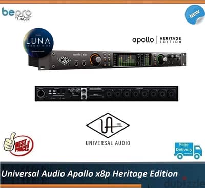 Universal Audio Apollo X8P Heritage Edition, Audio Interface with DSP