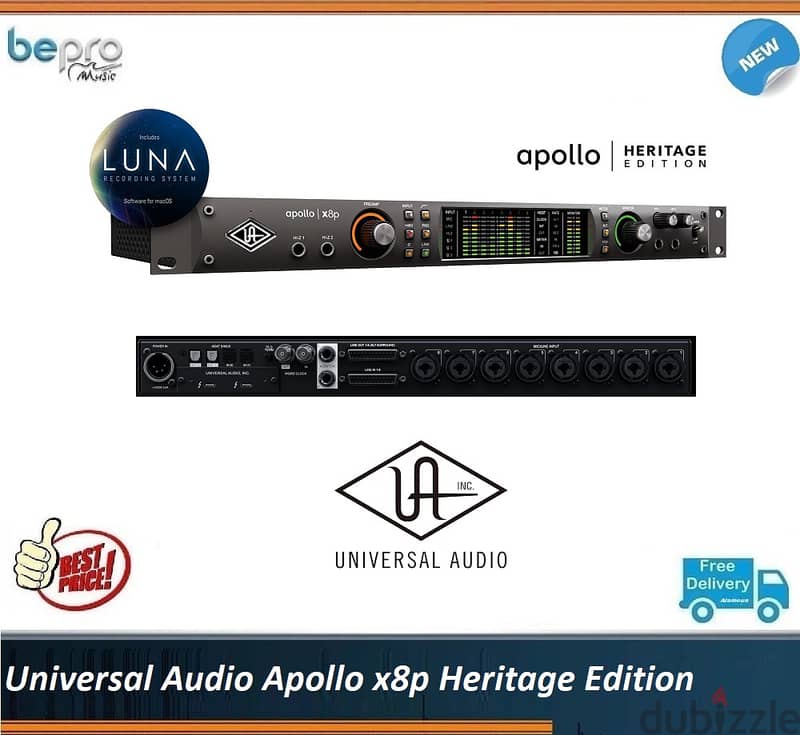 Universal Audio Apollo X8P Heritage Edition, Audio Interface with DSP 0