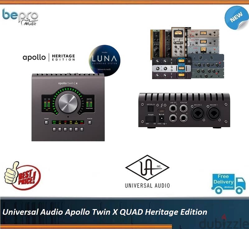 Universal Audio Apollo Twin X QUAD Heritage Edition,Audio Interface 0