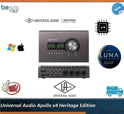 Universal Audio Apollo x4 Heritage Edition,Audio Interface with DSP