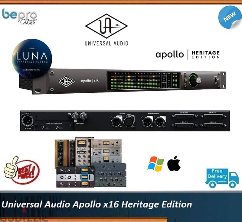 Universal Audio Apollo x16 Heritage Edition,Audio Interface with DSP 0