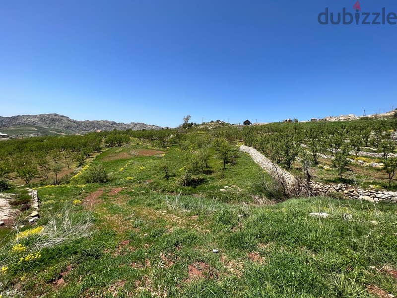 1430 m2 land + mountain view for sale in Laqlouq ارض للبيع في اللقلوق 2