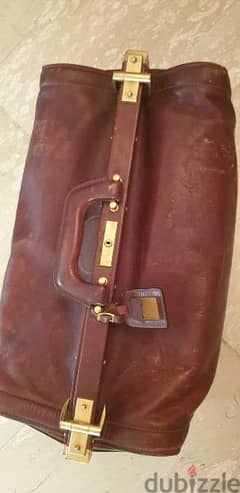 price  reduced antique hand made bag quen leather