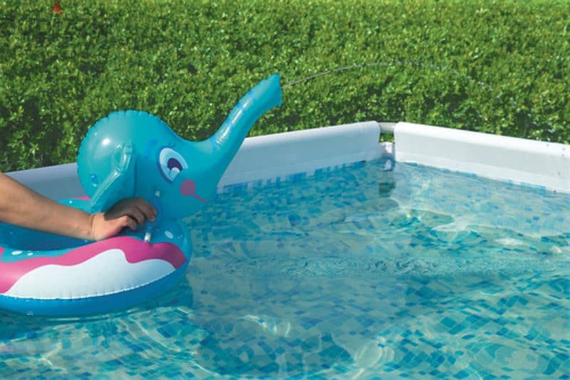 Bestway Inflatable Spray Elephant Swimming Ring 61 x 69 cm 1