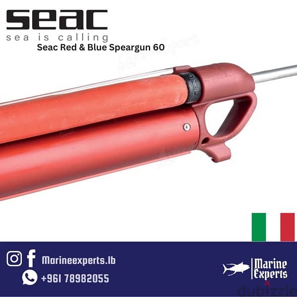 Seac spearfishing spear for diving 60cm blue and red 1