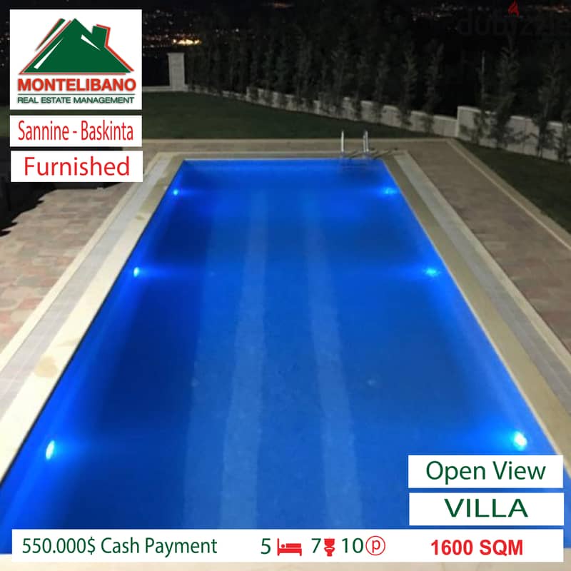 550.000$  Villa for Sale in Sannine - Baskinta !! 1