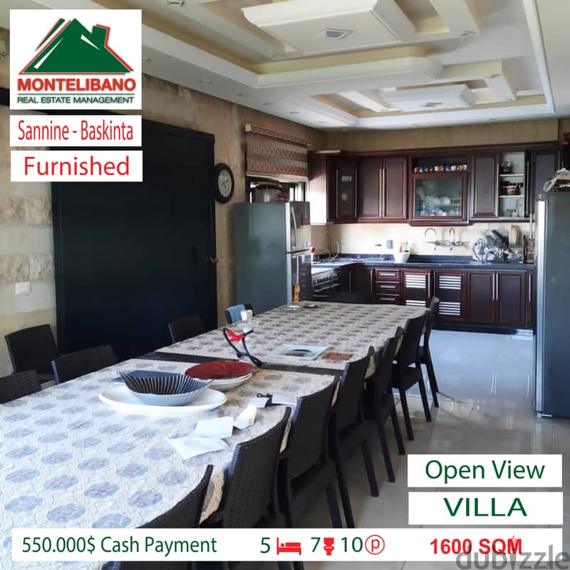 550.000$  Villa for Sale in Sannine - Baskinta !! 3