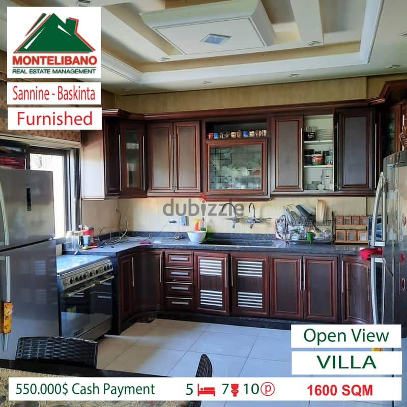 550.000$  Villa for Sale in Sannine - Baskinta !! 4