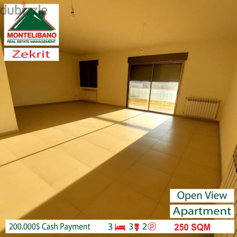 200.000$  Apartment for Sale in Zekrit !! 3