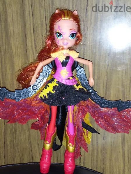 MY LITTLE PONY EQUESTRIA GIRL SUNSET SHIMMER Great dressed doll+Wings 4