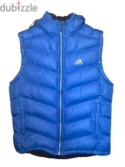 Blue Adidas Men Gilet - Brand New - Reversible Blue/Black