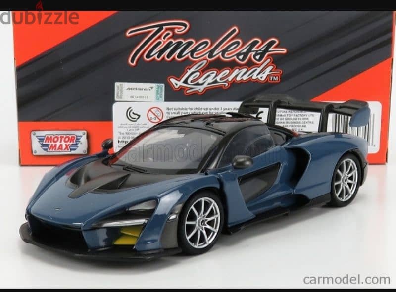 '18 McLaren Senna diecast car model 1:24. 4