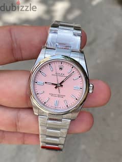 Rolex Oyster Perpetual 36mm pink dial Swiss Clone 1:1