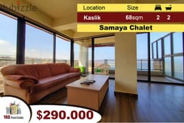 Kaslik / Samaya 68m2 | Upgraded Chalet | View | Payment Facilities|TO