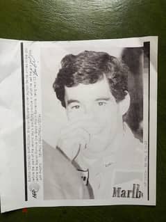 Ayrton Senna official AFP Picture correspondence 1992 Barcelona