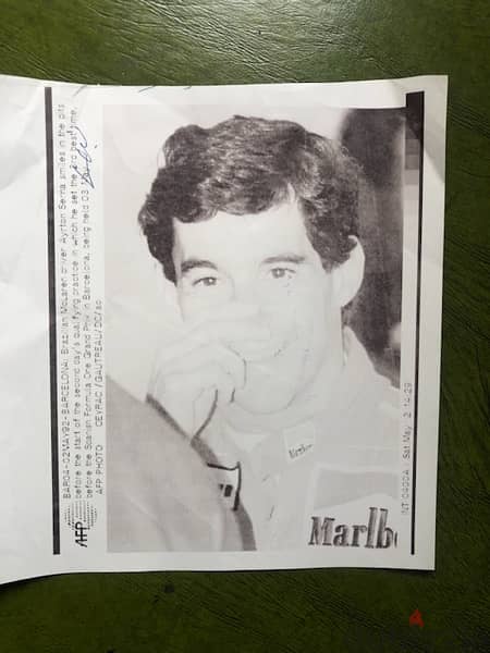 Ayrton Senna official AFP Picture correspondence 1992 Barcelona 1