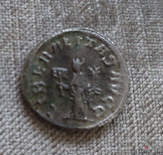 Ancient Roman Coib Silver Billion for Emperor Galerius  (year  295 ). 1