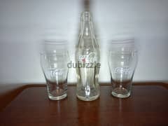 retro cola bottle+ 2 cups 0