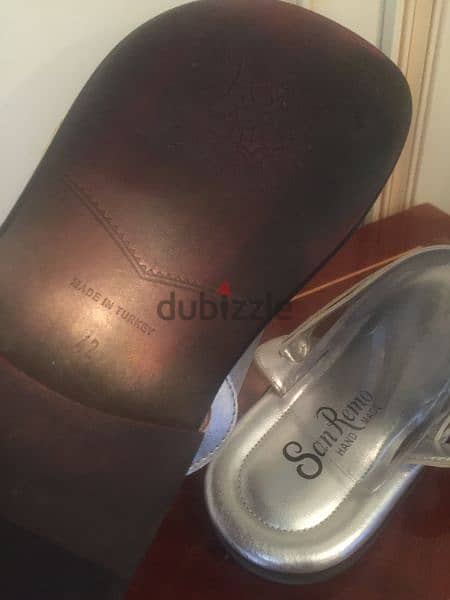 Leather Slippers  ( 42 ) جلد و نعل اصلي Handmade 3