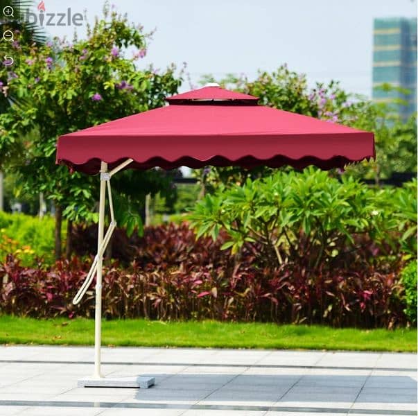 Outdoor Sunshade Garden Umbrella 2.5 x 2.5 m 2