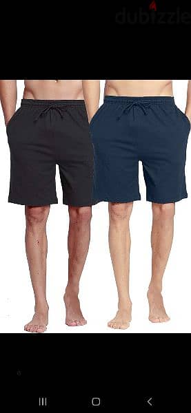 men shorts cotton navy / black size m to xxL 6