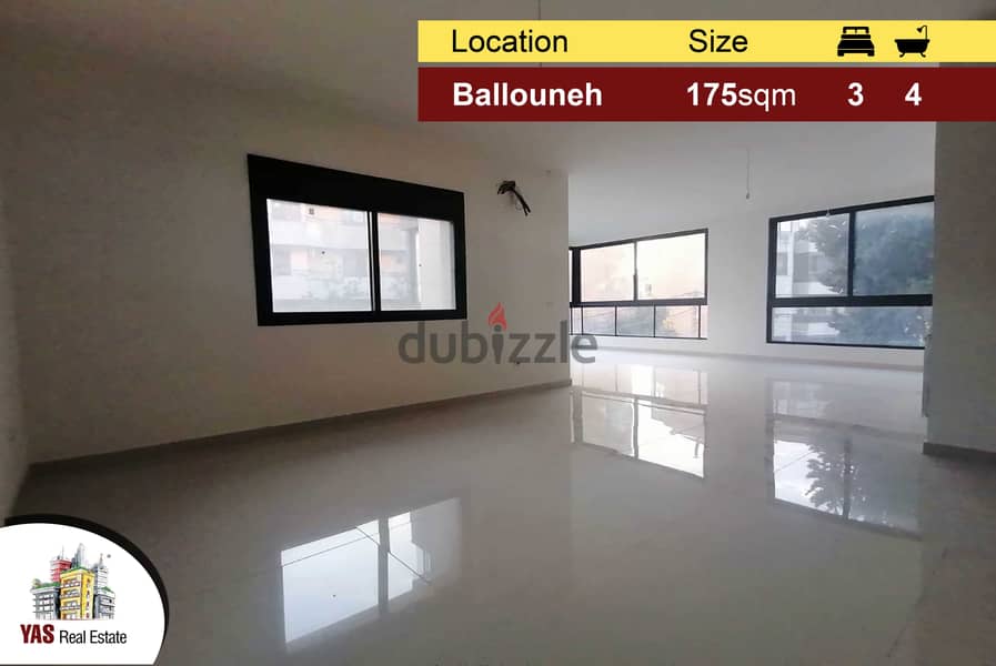 Ballouneh 175m2 | Brand New | For Rent | Excellent Condition| View |IV 0