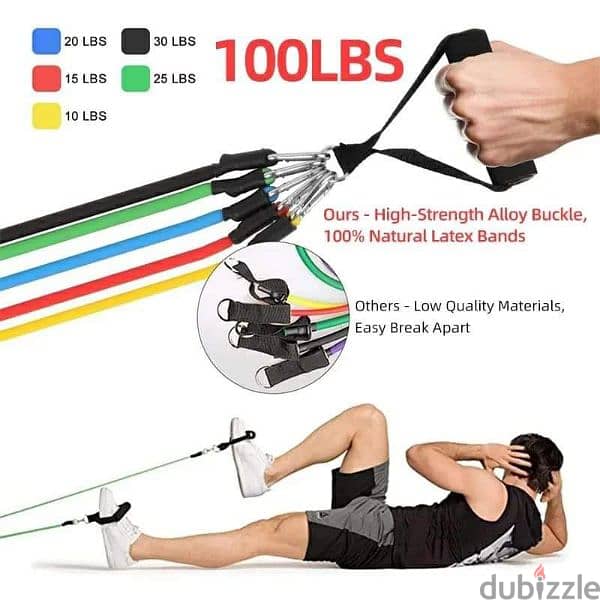 11Pcs Resistance Bands set 0