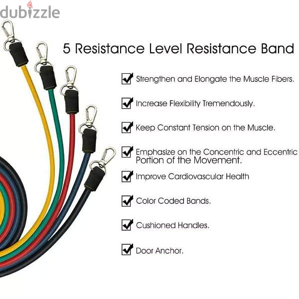 11Pcs Resistance Bands set 6