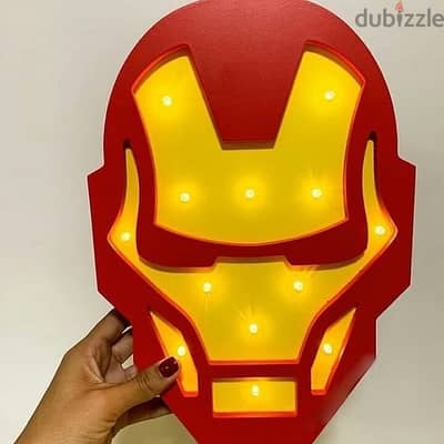 LED, iron man figure LED, light up for kids room