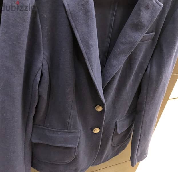 jacket, blazer, navy color, medium size 1