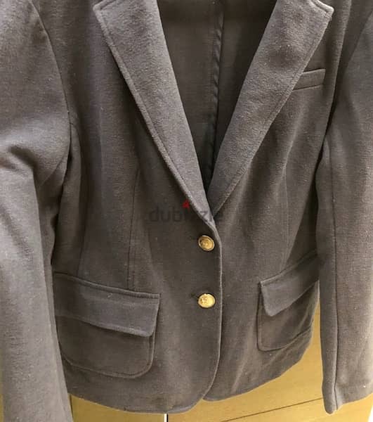 jacket, blazer, navy color, medium size 2