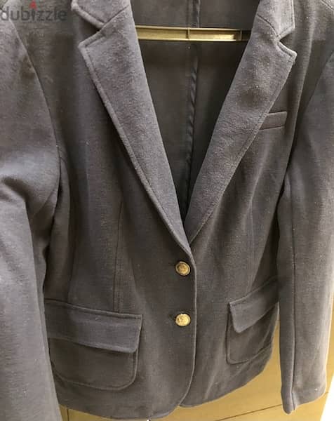 jacket, blazer, navy color, medium size 3