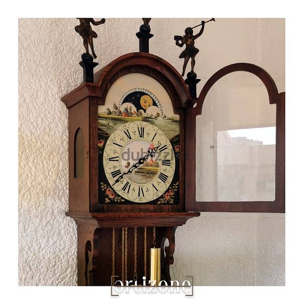 Vintage Frisian Pendulum Wall Clock 3