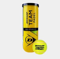 Dunlop Team Padel can of 3 balls tennis paddle