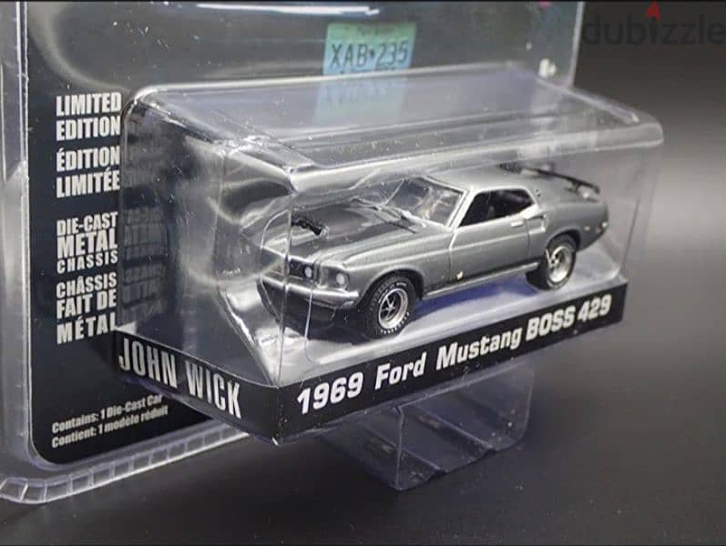 Mustang Boss (John Wick) diecast car model 1;64. 1