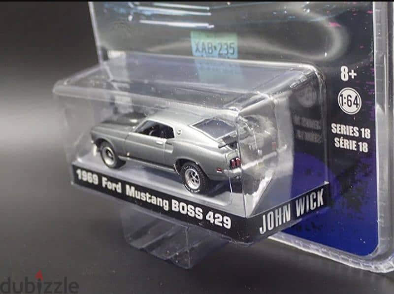 Mustang Boss (John Wick) diecast car model 1;64. 2