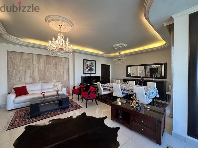 300 Sqm | Fully Furnished & Decorated Apartment For Sale In Jal El Dib 1