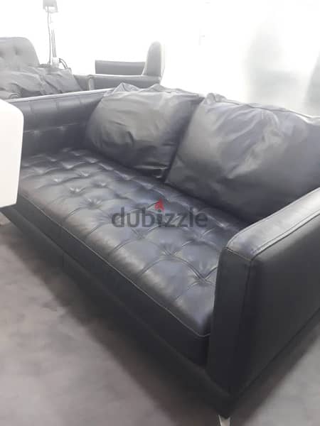 black leather sofa 2