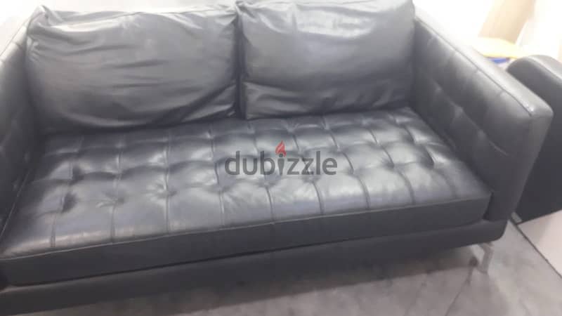 black leather sofa 3
